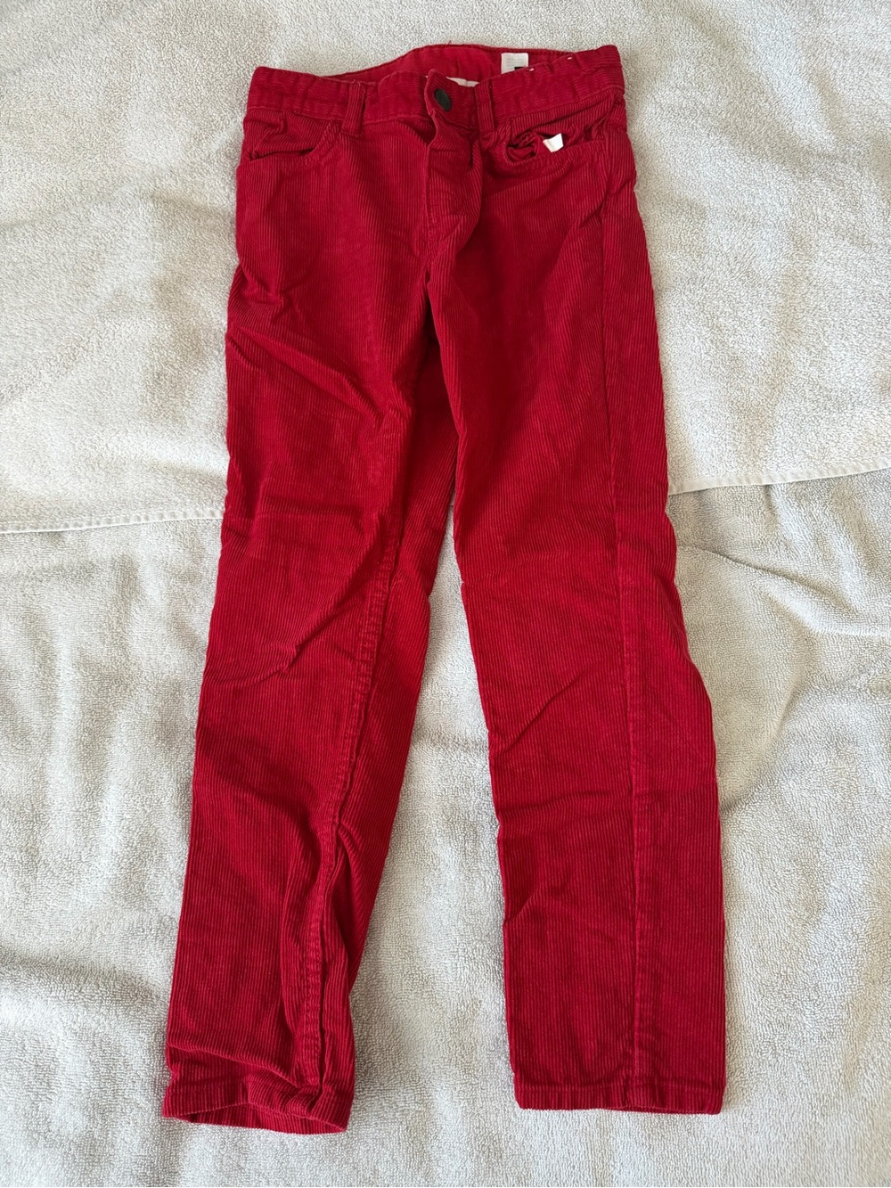 H&M boys Red Skinny Corduroy pants